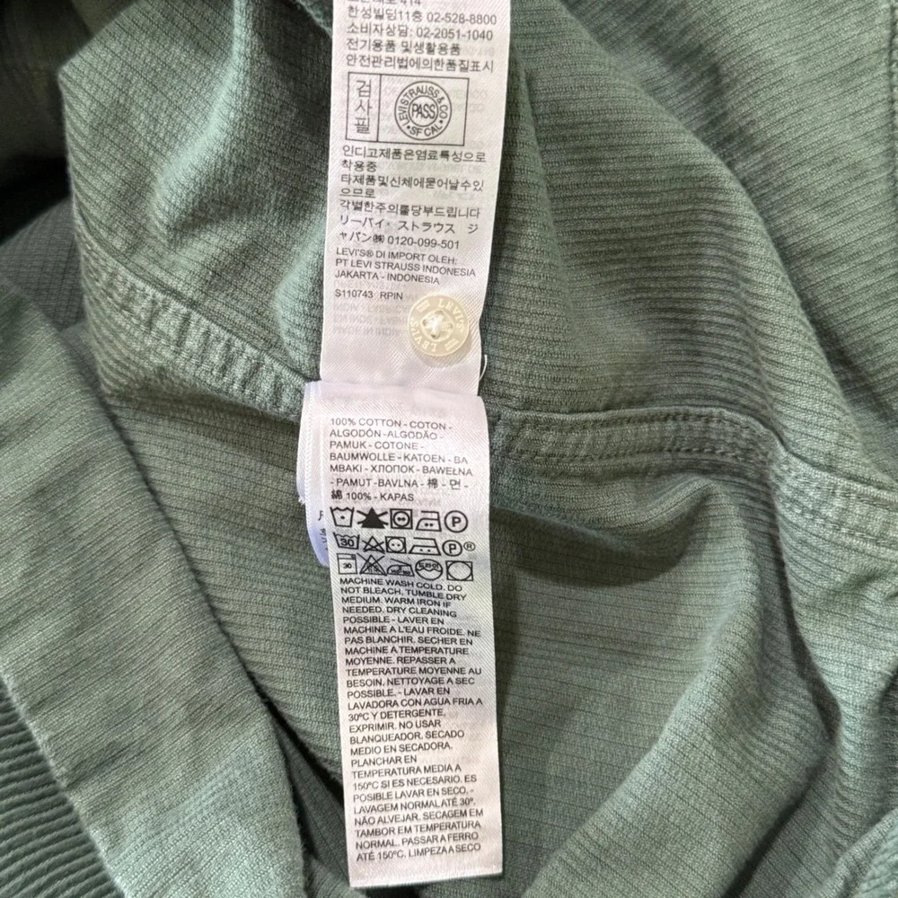 Levi's Dark Green Corduroy Button-Down Shirt